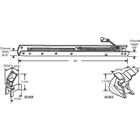 Strybuc 36in Window Channel Balance 60-3550-3